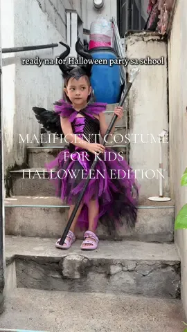 MALIFICENT costume for Halloween costume party for school #halloweencostume #malificent #kidscostume #halloween 