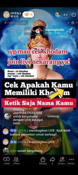 yg mau cek khodam join live sekarang ya! #fypシ゚ #fyp #fypageシ #fanpage #cekkhodam 