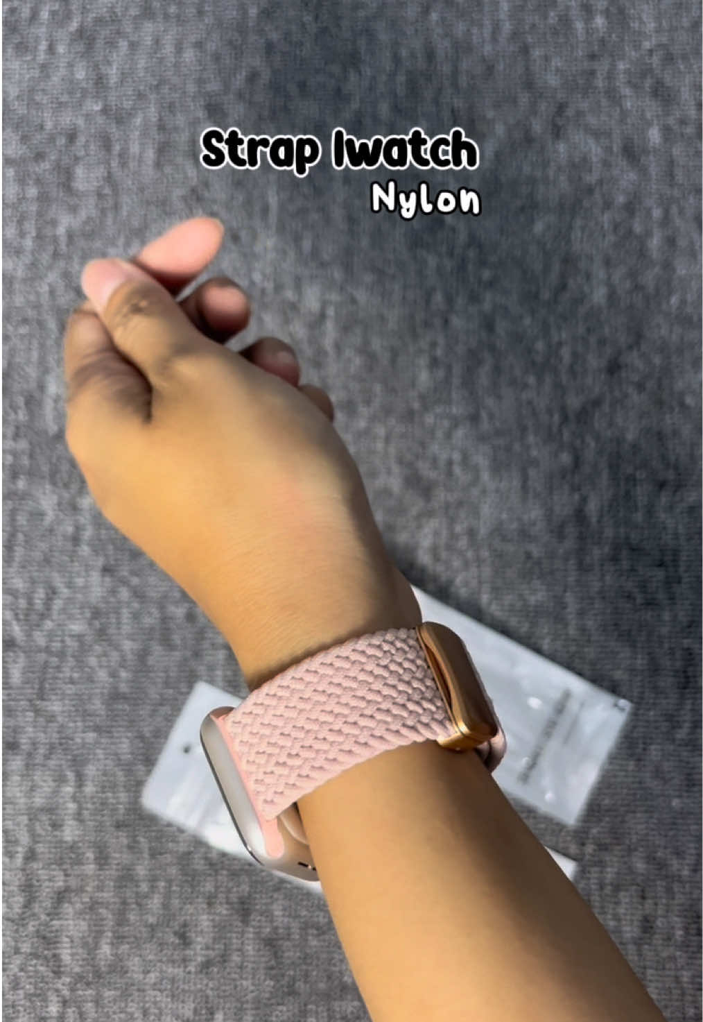 Strap Iwatch Nylon enak banget dipakai ✨💖 #strap #strapiwatch #affiliatemarketing #fypage 