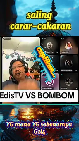 bom-bom,oki vs Edis saling cakar-cakaran, debat seru #debatseru #debatlintasagama #edistv #bombom #rk 
