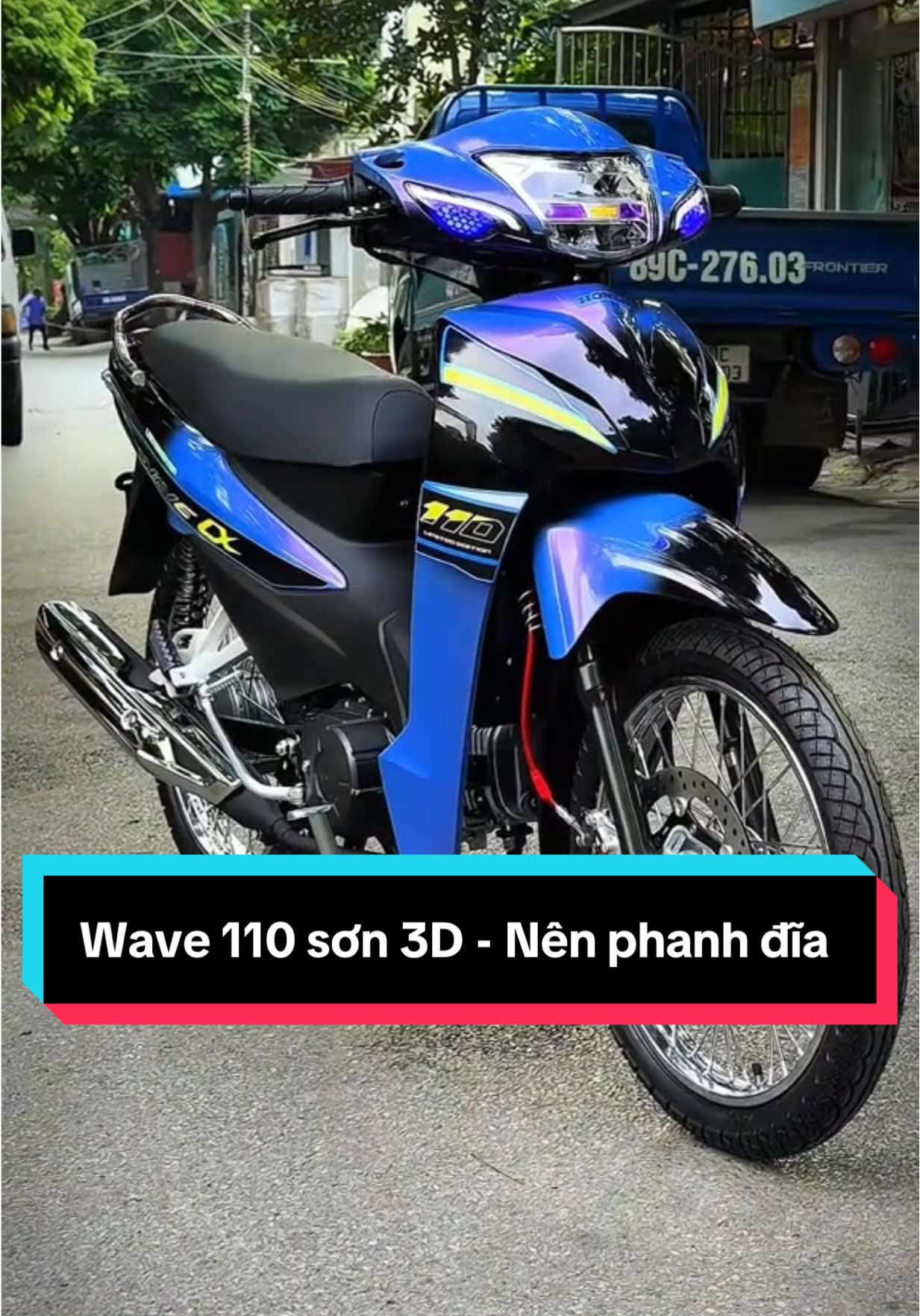 Wave ánh trăng 😄 màu mè nhìn cứ cuốn cuốn  - Đã nên sẵn độ cho ae đam mê  - Free ship tỉnh ✅ #xewave #xe wave xanh than dán màu gì đẹp #xuhuong 