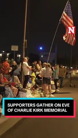 🗣️ “He made us feel like we weren’t alone” We spoke to several supporters of Charlie Kirk who gathered outside State Farm Stadium the night before his memorial.  Here's what they had to say. #newsweek #charliekirk #arizona