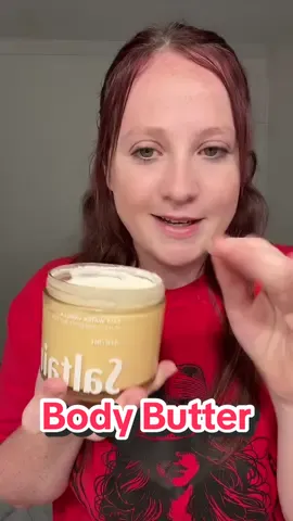 I love the soft vanilla scent in this. It leaves my skin soft, smooth and smelling good all day long. @Saltair Body #saltair #bodybutter #bodycare #skincare #softskin 