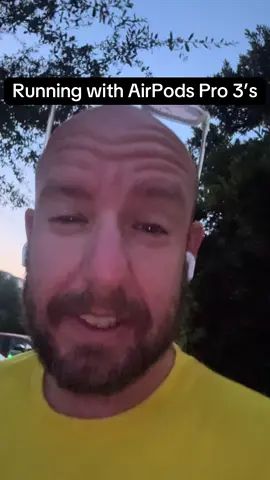 Trying the new AirPods Pro 3 for running without an Apple Watch. They work really well! #runtok 