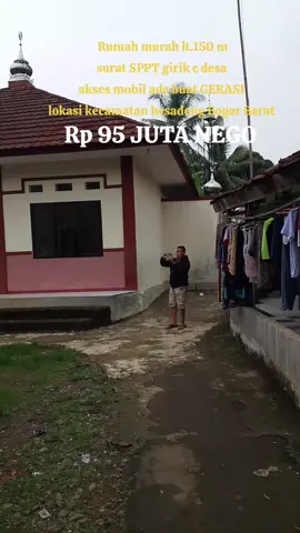 di jual rumah murah  akses mobil  luas tanah 150m surat SPPT girik c desa  harga 95 juta nego  lokasi kecamatan lwsadeng  Bogor Barat  masih ada tanah kosong  pinggir  wa 085693948014#t 