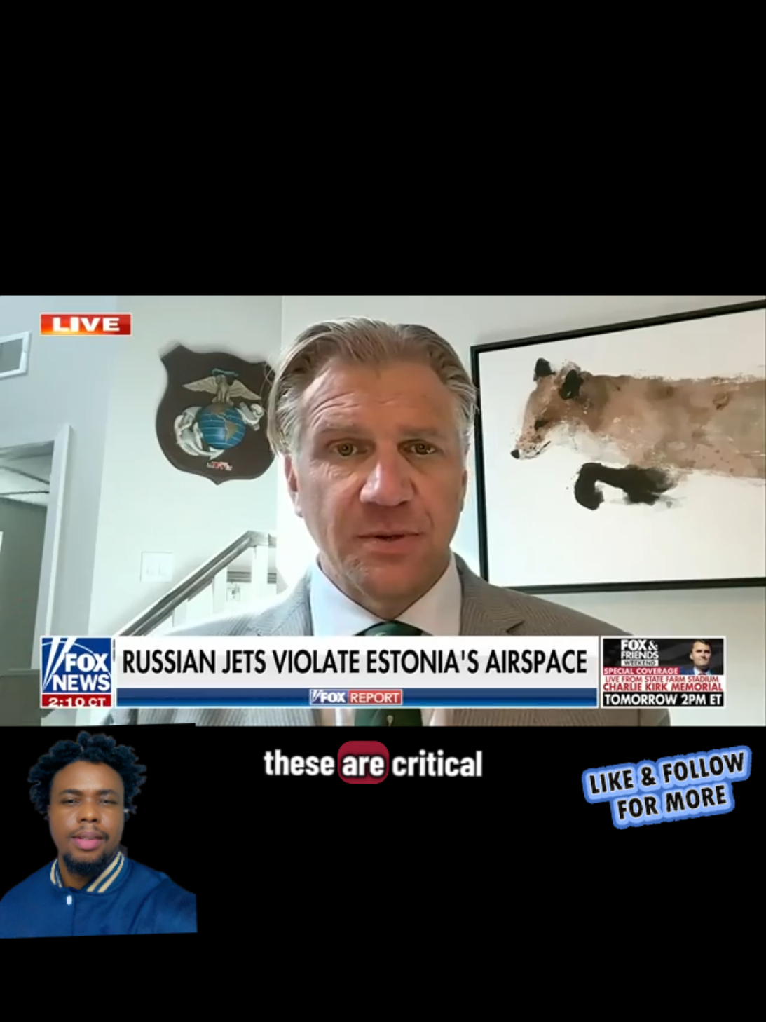 Andrew Borene of the National Security Institute discusses Russian jets violating NATO airspace on 