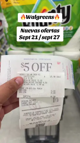 Llévate las Bounty $2:99 C/u #walgreensdeals #walgreensdeals #coupon #coupon #couponing 