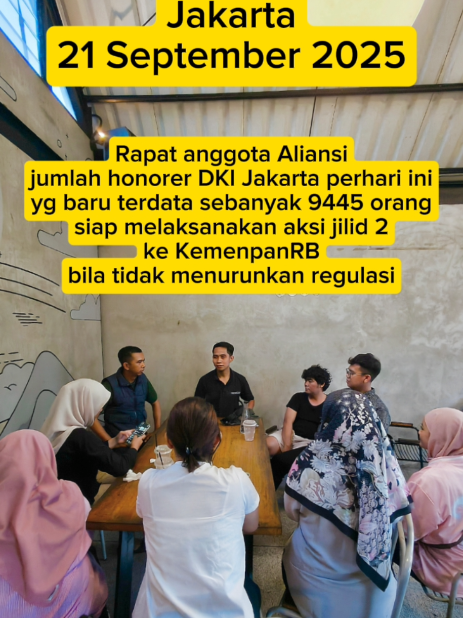 Rapat Honorer DKI Jakarta yang belum terakomodir menjadi PPPK @Kementerian PANRB @pramonoanung @gerindra @Prabowo Gibran @Mardani Ali Sera #fyp #viral #honorer #fyp #viralvideo 