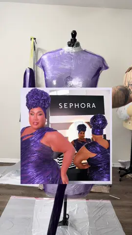 Purple wet dress for @Patrick Starrr 💜 @sephora campaign! Styled by @Landon Rivera 🙌🏽💜 #fashion #wetdress #patrickstar #sephora #fashiondesigner 