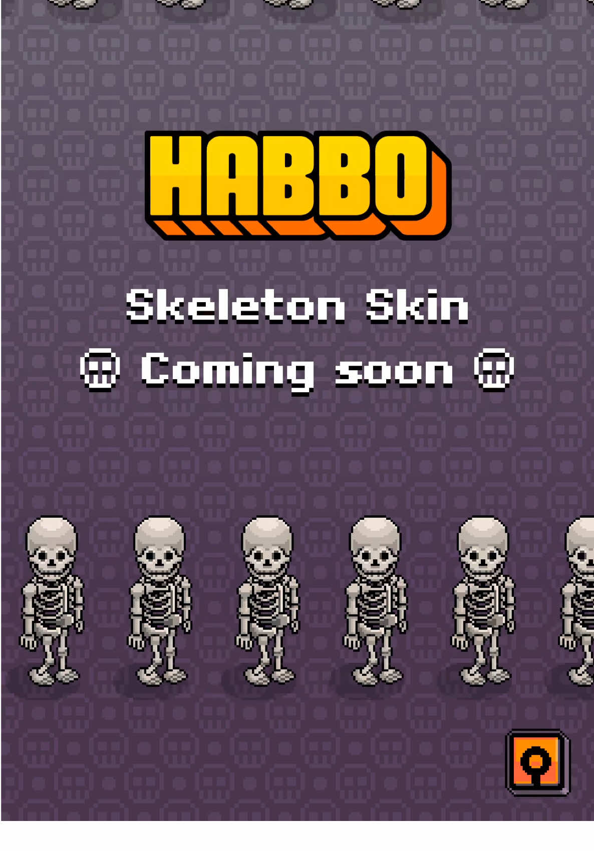 COMING SOON: A FULLY CUSTOMISABLE SKELETON OUTFIT IN HABBO Habboween in #Habbo never looked so gooooooood