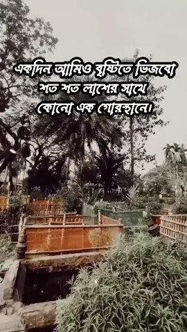 একদিন আমিও বৃষ্টিতে ভিজবো শতশত লাশের সাথে কোন এক গোরস্থানে #trending #fyp #tiktok #caption #viralvideo 