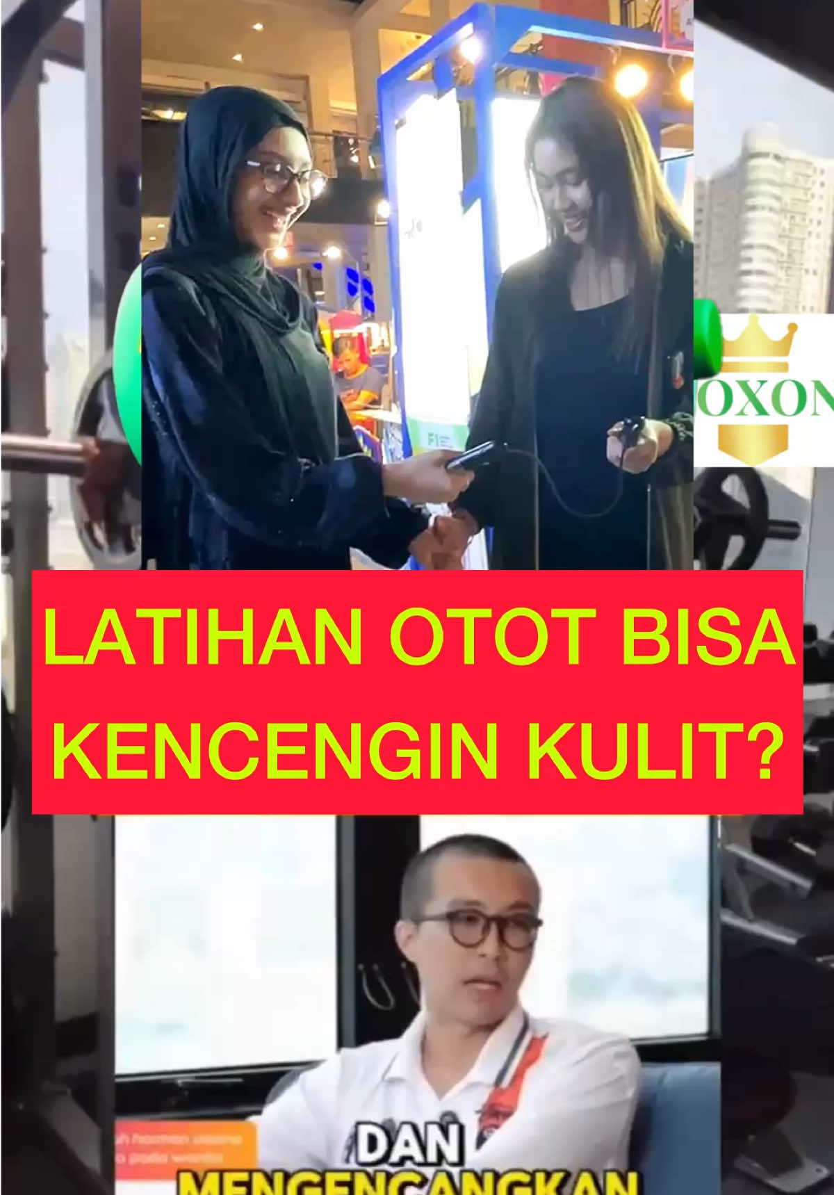 LATIHAN OTOT BISA KENCENGIN KULIT?? #FoxonF1 #smartdumbbells #kontraksiotot #kulitcerah #kulitkencang 