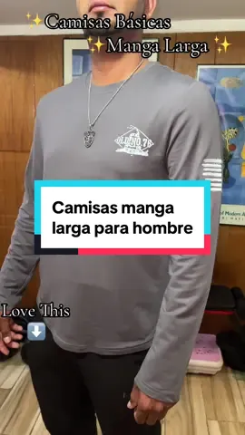 Camisas manga larga de cuello redondo con estampado, perfectas para este  otoño invierno, son realmente cómodas y lo mejor de todo que vienen 4 en el paquete por un precio accesible ✨🥰#camisas #camisasmangalarga #ropadehombre #camisas#ropadehombre 