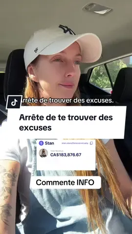 Arrête d’attendre que ta vie change toute seule. 👉 Rien ne bouge si toi, tu ne bouges pas. Il y a moins d’un an, j’ai décidé de provoquer mon changement. Résultat → plus de 180 000 $ générés en ligne et une liberté que je n’aurais jamais osé rêver. Je ne suis pas différente de toi. La seule différence, c’est que j’ai osé passer à l’action. 🚀 Tu veux ta liberté toi aussi? Écris INFO et je vais t’envoyer tous les détails.