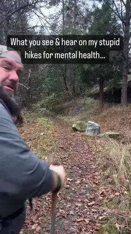 What my stupid hikes for my stupid mental health really sound  like! 