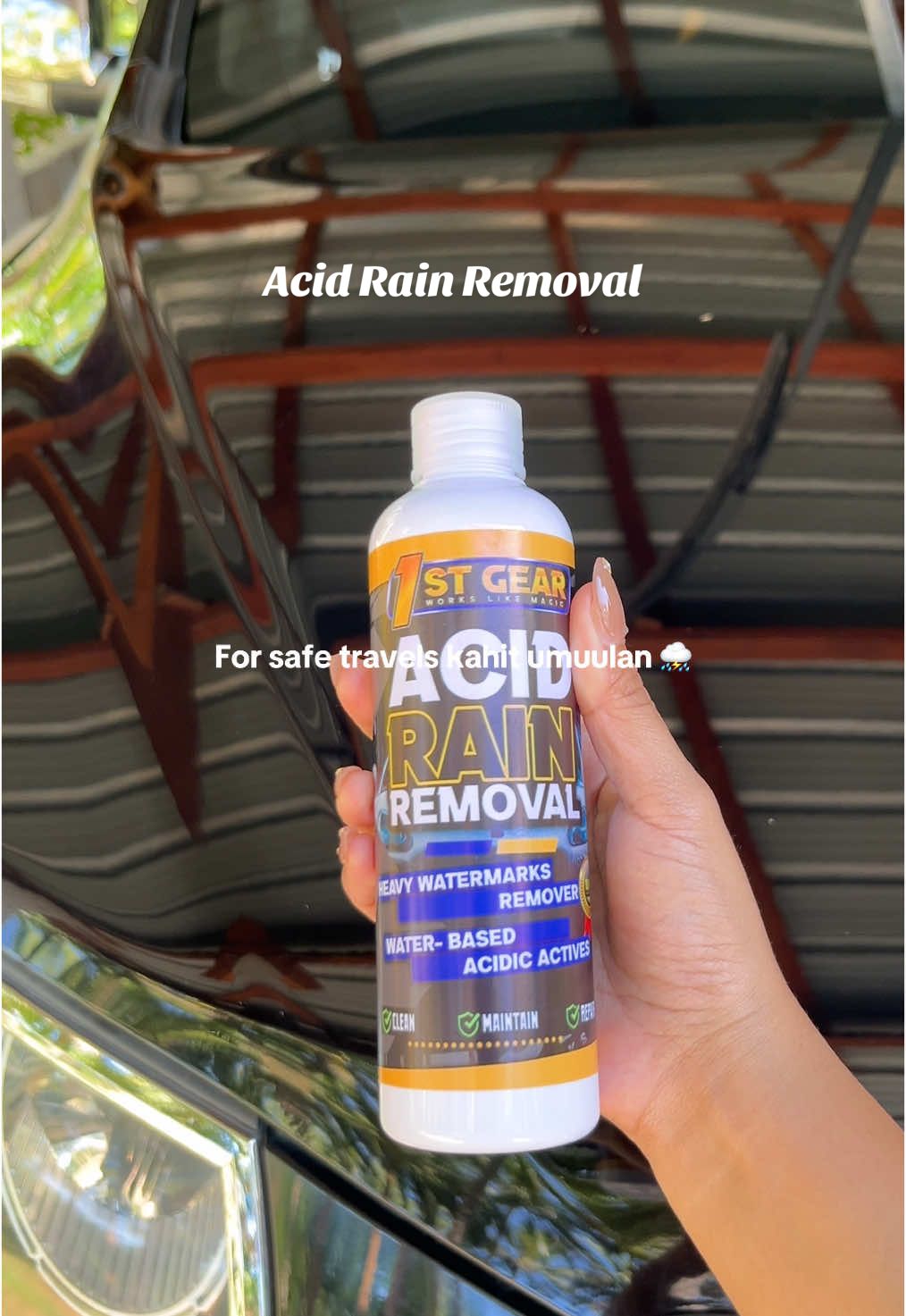 Acid rain remover                                      #1stgear ##acidrainremover #caressentials #carmaintenance #car #acidrainremovertiktokshop #bestseller 