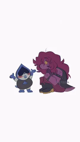She'll do whatever he wants zero hesitation lol #deltarune #susiedeltarune #lancer #deltarunefanart #fypage 