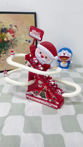 Christmas Day is very suitable for this music light Santa Claus slide toy.#christmasgift #childrentoy #surprisegift #tiktokshop #cooltoy 