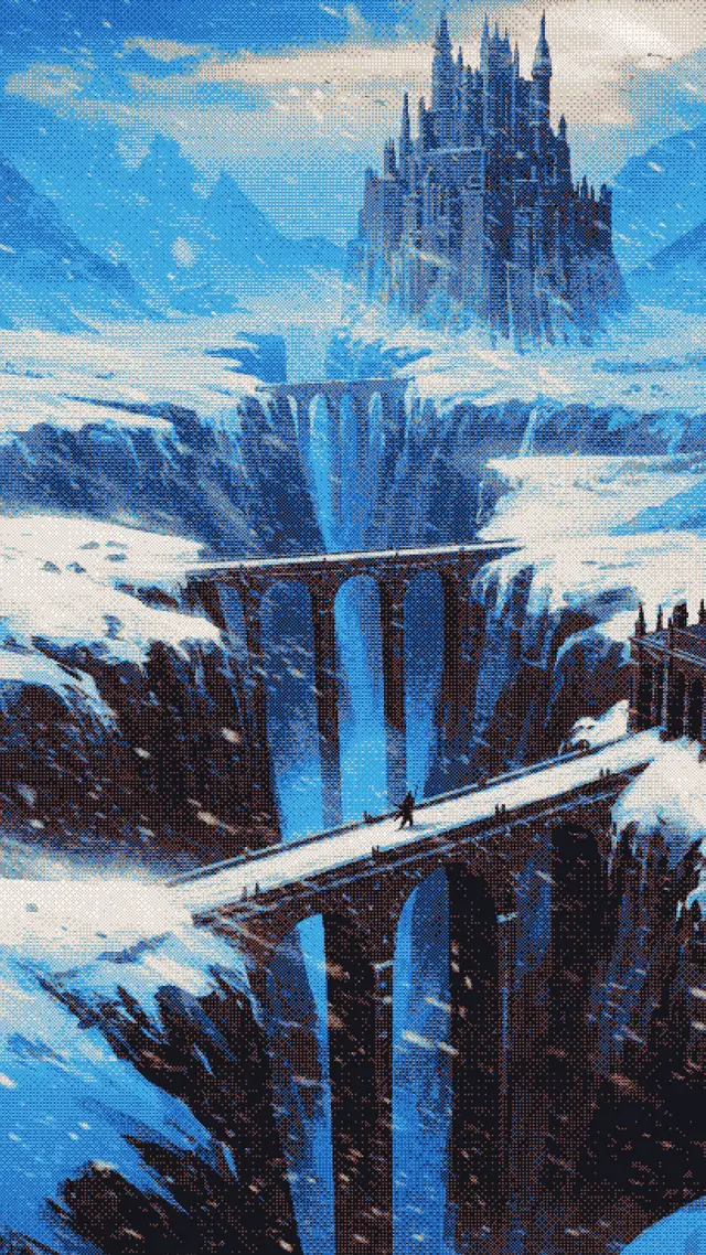 Pixel art, dark fantasy wallpapers ❄️ 🏰 🏔️  #art #pixelart #wallpaper #darkfantasy #fyp 