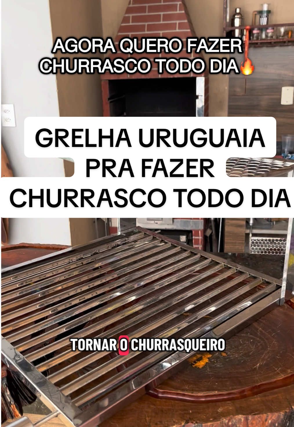 Unidades limitadas dessa grelha uruguaia!!  #tiktokshop #grelha #churrasco 