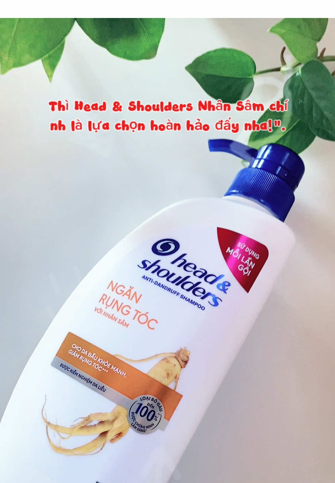 🧴 Gội 1 chai – da đầu khỏe, tóc chắc hơn 💪 Head & Shoulders Nhân Sâm – bí quyết cho mái tóc dày mượt tự tin 🌿✨ #daugoidau #headandshoulders #daugoitrigau #nganrungtoc #chamsoctoc 