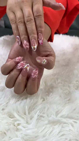 Wearing it, you are the most beautiful among friends.#pressonnails #summernails #nails #nailextensions #easynails #pinknails #fouyou #3dnailart 