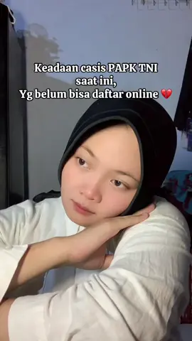 Udh seneng kalo jurusannya masuk, tpi mau daftar online susah🥹 mana dapet keterangan kalo status mahasiswa nya belum lulus, padahal udh wisuda 1thn yg lalu 💔#papktni #casis #tni #rekruitmentni2025 #fyp 