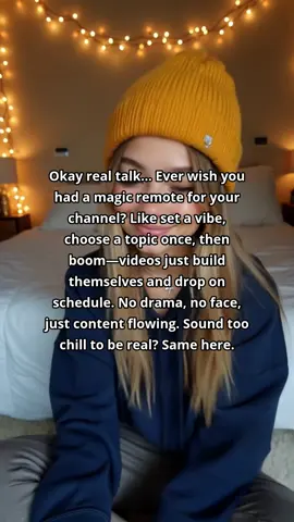 Okay real talk... Ever wish you had a magic remote for your channel? Like set a vibe, choose a topic... #AutoShortsAI #ContentAutomation #FacelessVideos #VideoMarketing #SaaS #ShortsAutomation #ContentCreation