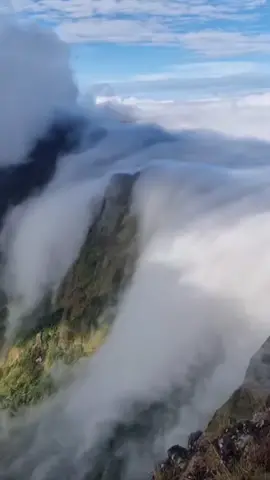 air terjun❌️ awan terjun✅️ #bulubaria #gunungindonesia #pendaki #sulawesi #fyppppppppppppppppppppppp 