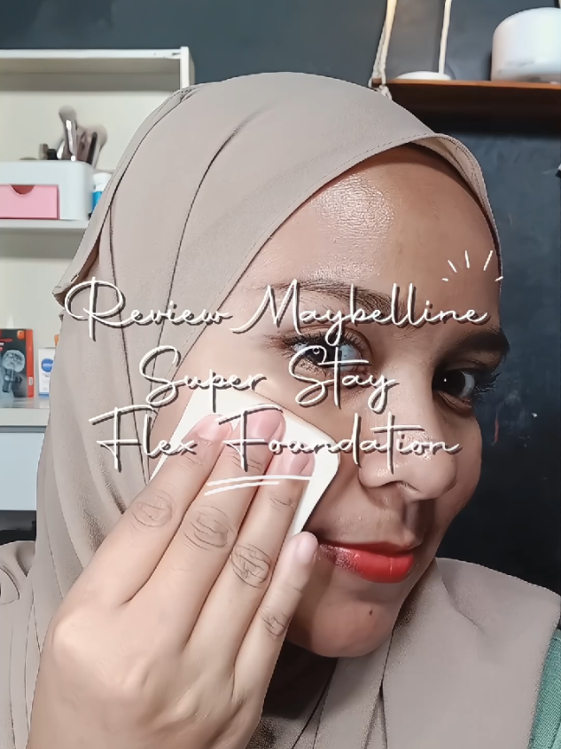 tips makeup sat set anti longsor @maybelline_indonesia #superstayflexpowderid #flexchallengeid #wearemaybelline #makeup #powderfoundation 