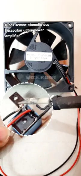Kipas otomatis dua kabel dengan dua kecepatan putaran rendah dan super cepat untuk power amplifier #kipasotomatis #autofan ##automatic #tutorial #fypシ゚ 