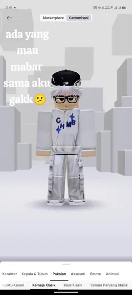 ada yang mau mabar sama aku gaa #roblox 