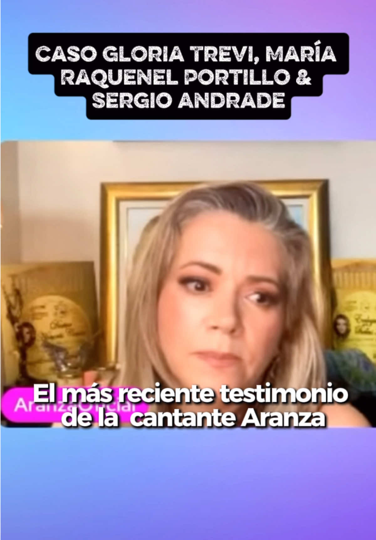 Testimonio Reciente de Aranza en canal de Angélica Palacios, caso Gloria Trevi, Sergio Andrade y Raquenel Portillo 
