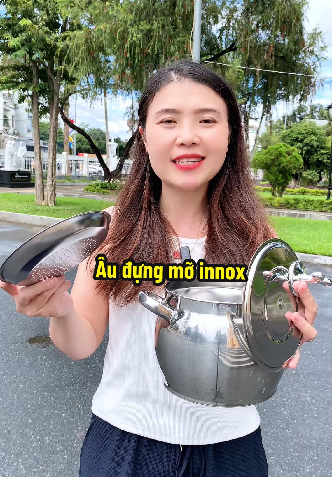 Âu đựng mỡ innox 304 #duongthuuytin #xuhuong #thoinoxconap #thoinoxdungmolon #thoinnoxconap #thoinnoxconap 