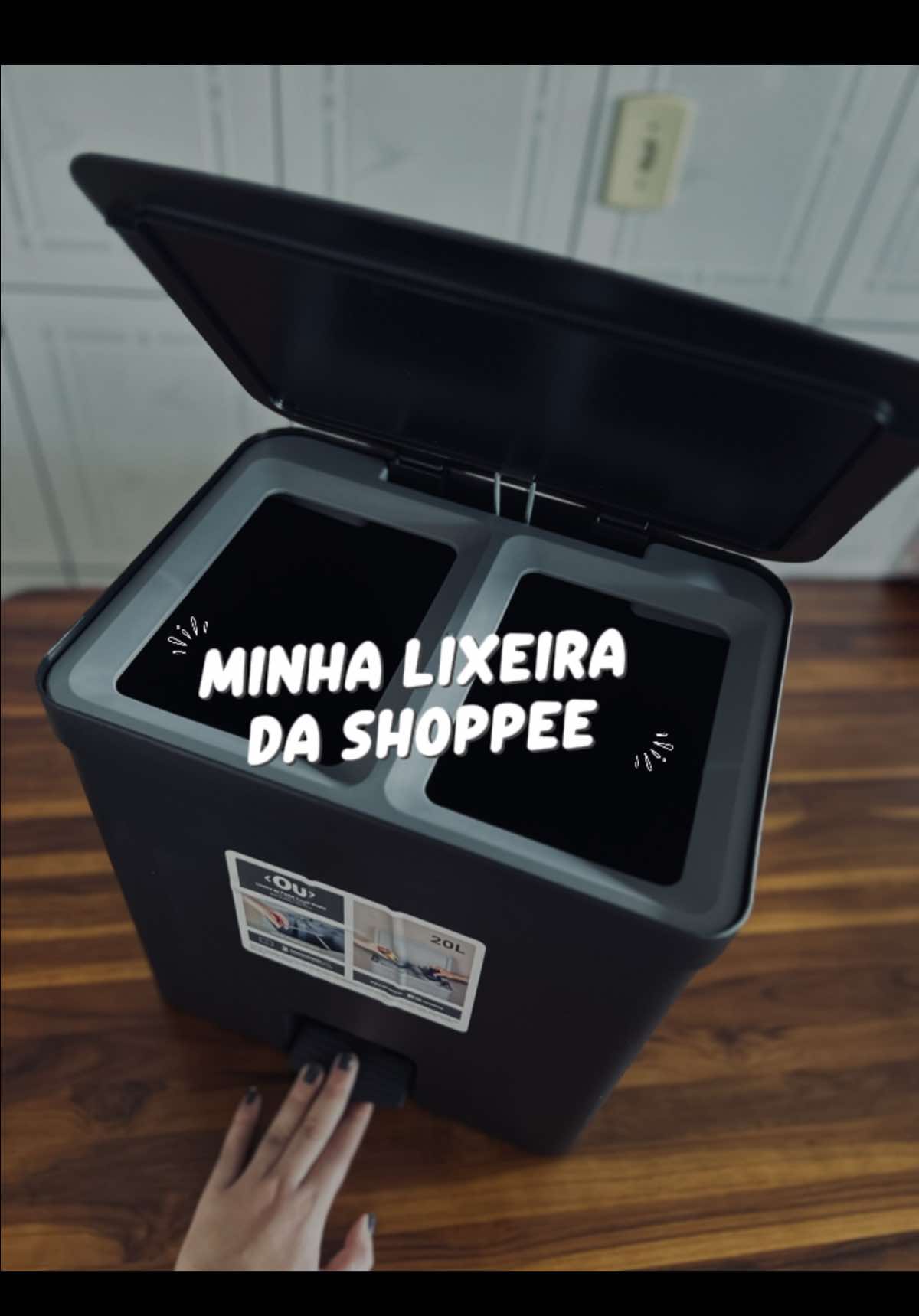 Estava querendo ela a tempossss 🥹🖤  #shopee #lixeirashopee #ou #enxovaldecasanova #enxovaldecasamento 