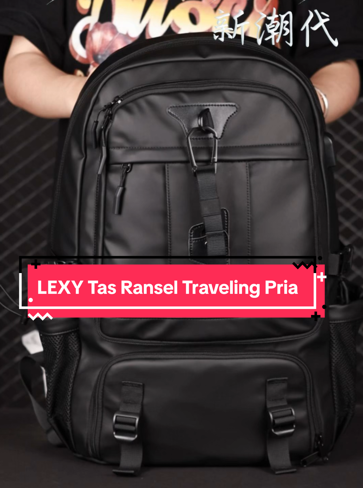 LEXY Tas Ransel Traveling Pria#tasransel #tasmultifungsi #tastraveling#taswaterproof 