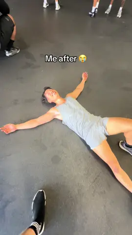 @GNC Live Well got me laying on the ground with their workout session 😭 #hiit #gnc #preworkout #gymhumor #GymTok 