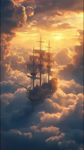 When the sky becomes the sea, sailors fly. ☁️⛵ Would you set sail here? #fyp #clouds #fantasy #dreamscape #ethereal 