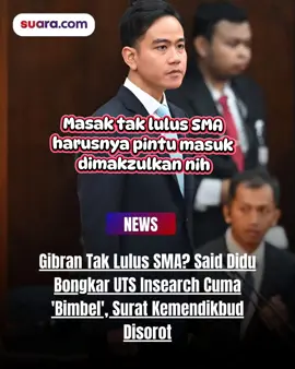 Masak nggak lulus SMA kan prasyarat wapres lulusan SMA ,harusnya jadi pintu masuk dimakzulkan nih #gibranrakabuming #Ijazah #gibran #pemakzulan #Sma 