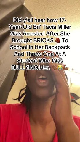 A 17-year-old student, Bri’ Tavia Natasha Miller, was arrested following an incident at Glenn Hills High School. Reports state that Miller got into a verbal altercation with a 16-year-old classmate. During the argument, she allegedly reached into her backpack, pulled out a brick, and threw it in the student’s direction. Fortunately, the brick did not make contact, and no injuries were reported. Authorities charged Miller with simple assault. She was later booked into the Charles B. Webster Detention Center, where her bond was set at $1,300. The incident has raised concern about how she was able to bring bricks onto school grounds, but officials confirmed that the immediate threat was contained and no one was harmed. At this time, no further details about disciplinary action from the school or court proceedings have been released. Teach your kids not to bully ppl 💯🤷🏾‍♀️ #n0vakane #brick #throw #bully #bullyingawareness #school #bookbag #backpack #glennhillshigh #highschool #augusta #georgia #viral #fyp #foryoupage #BlackTikTok #twitter 