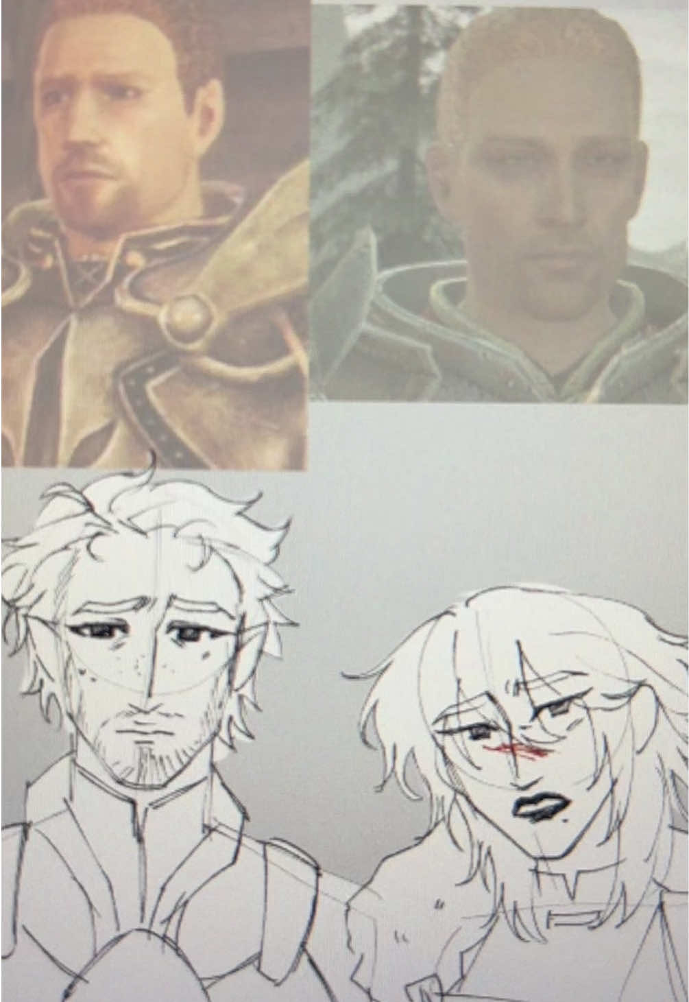 and so sini left both alistair and hawke in the fade  #dragonage #dragonageinquisition #ocart #originalcharacter #dragonageorigins 