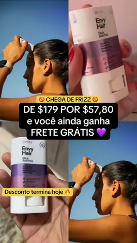 Envy Hair Stick Anti Frizz da Zencial com maior desconto já visto por aqui! 💜 Compre o seu antes que acabe! #semfrizz #cabelos #tiktokshopchegou #produtosdecabelo #antifrizz 