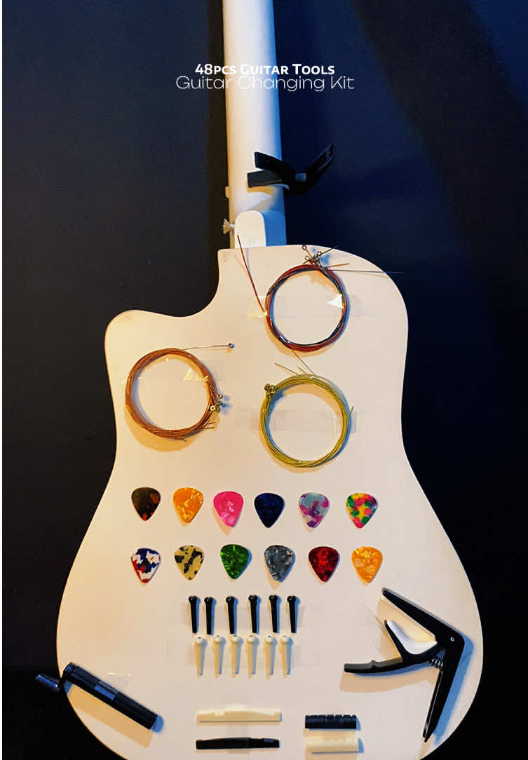 Replying to @Catherine Tañac Perfect Gift Idea sa mga Gitarista🎸❤️🎁 48pcs Guitar Tools• Guitar Accessories• Guitar Changing Kit #48pcsguitartool #guitarchangingkit #guitaraccessories #guitarstrings  #acousticguitarstrings 