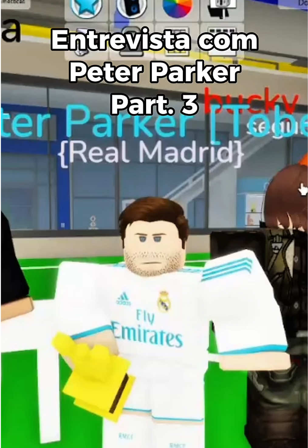 Parte 3 da Entrevista com o vencedor da terceira edição do Spider Fut, Peter Parker. Entrevistador = @𝑵𝒅𝒛, Vencedor = @Homem-Aranha #brookhaven🏠rp #futebol 