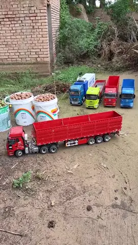 Small trucks, big loads 🚛💯 Harvest on the move! #trucktok #toytruck #minitruck #fyp #viraltruck 