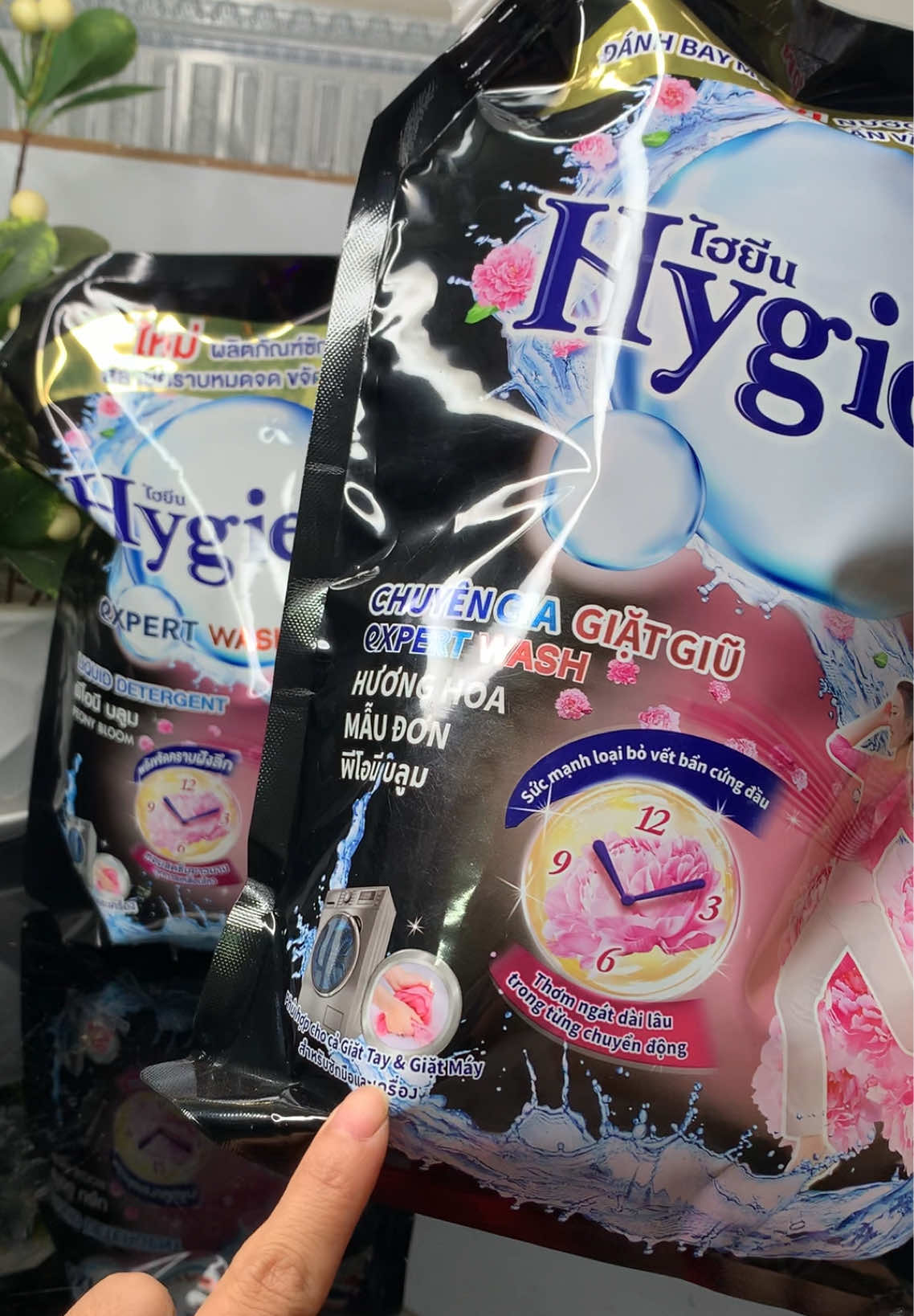 Combo 2 tui nước giặt xả vải đậm đặc Hygiene #bienreview  #nuocgiathygiene  #nuocgiathygienethailan 