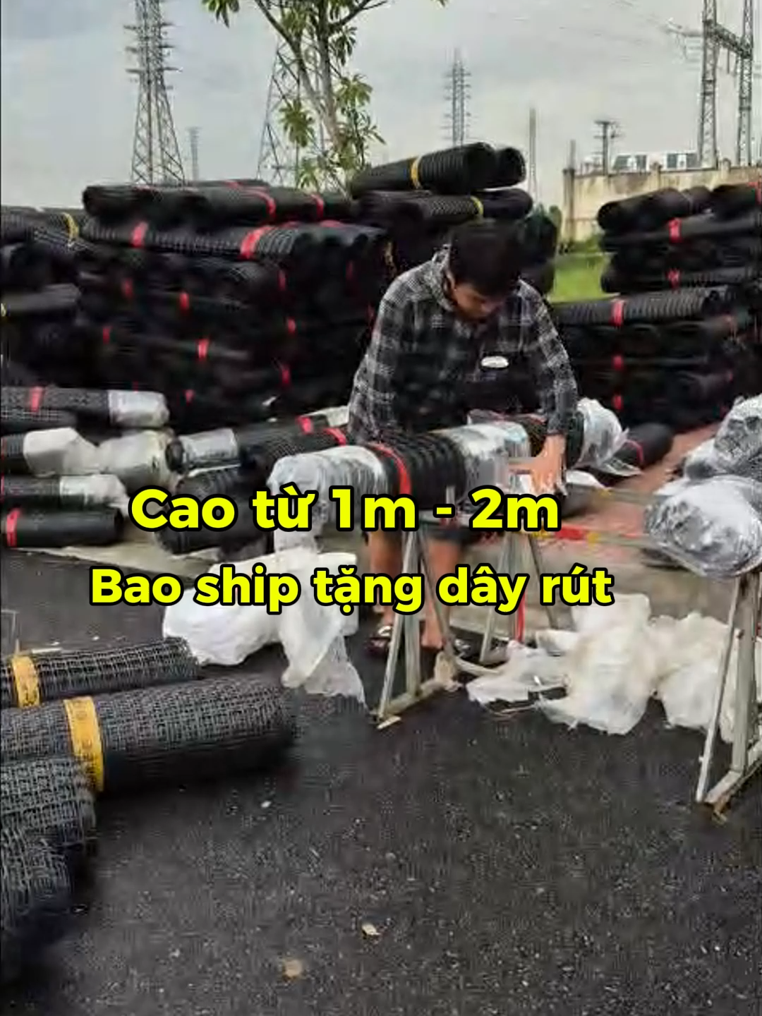 190k 1 cuộn Lưới nhựa HDPE dùng cho chăn nuôi, trồng trọt siêu bền! #luoinhuanguyensinh #luoiraovuon #phukiennhanong #HPDE #luoinhuadeolamvuon #xuhuong #luoinhua #luoinhuadeo