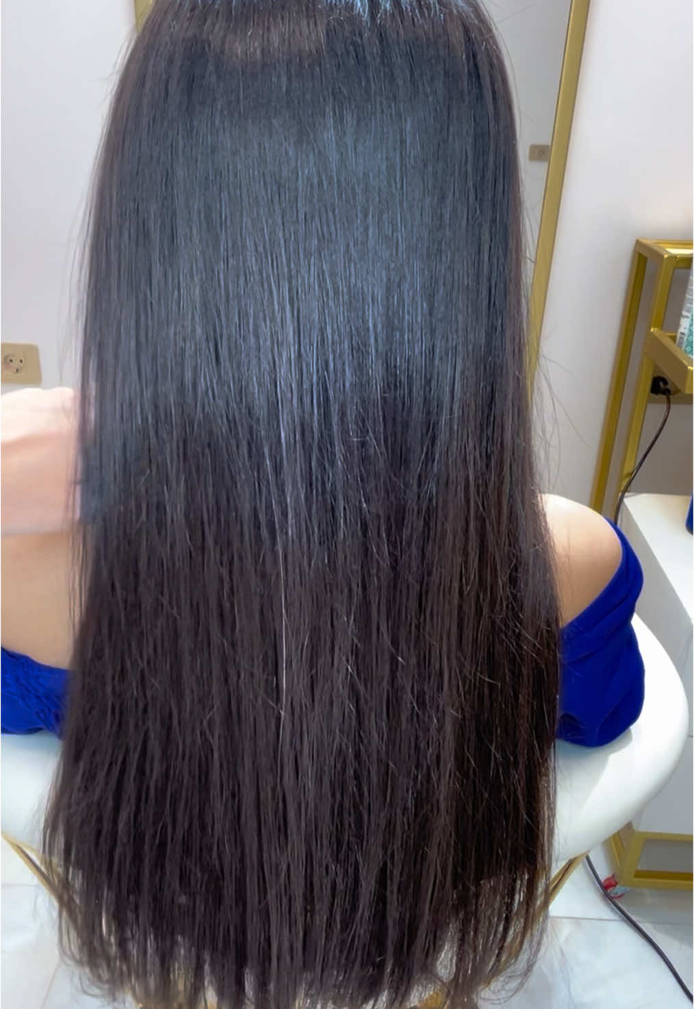 Hair styled with blow-dry only ✨💙 . . . . #VirginiaHairstylist #HairByVirginia #BeforeAndAfter #hairstyles #ElegantLooks #HairGoals