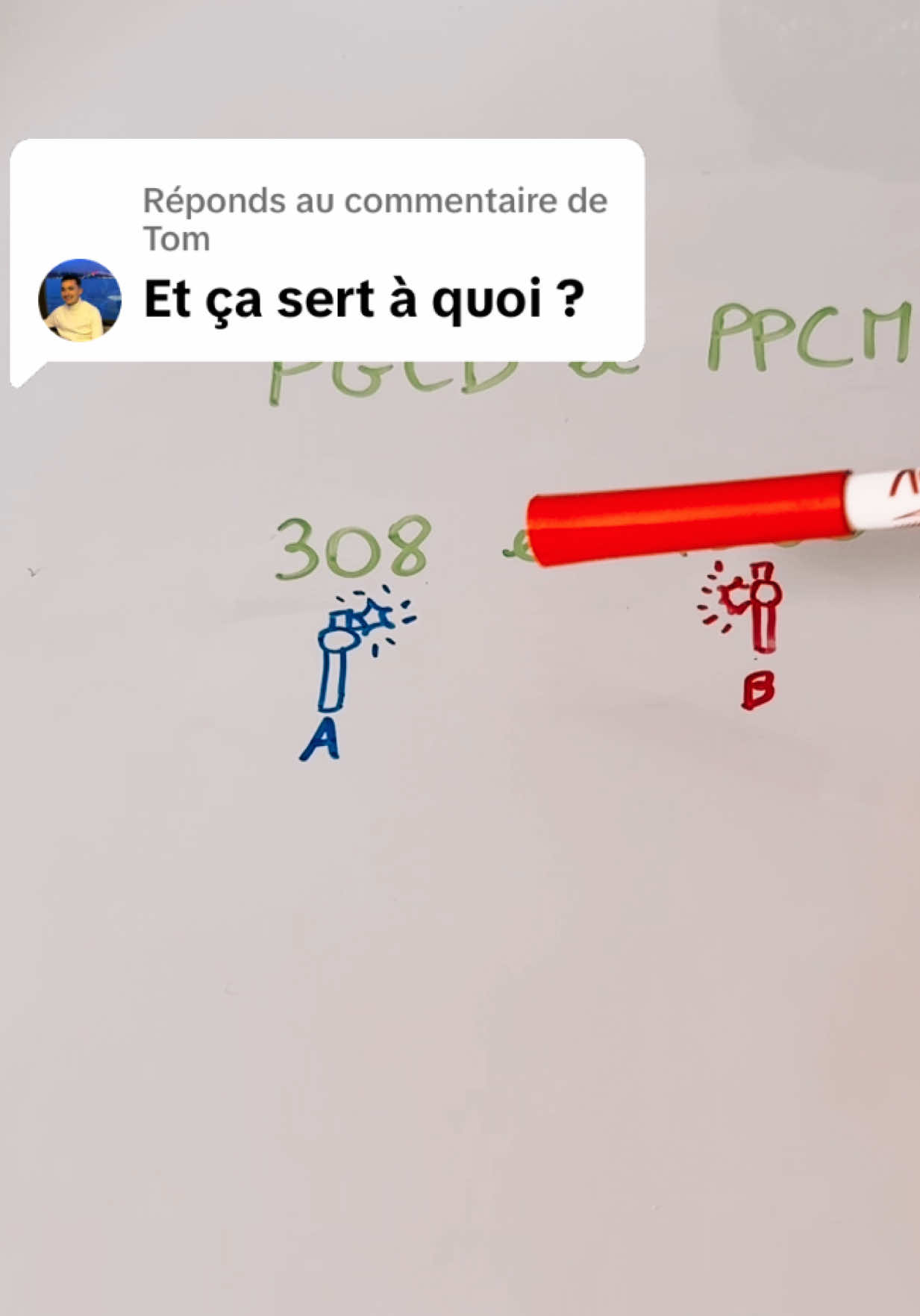Réponse à @Tom  PGCD et PPCM au brevet. #brevetmaths #apprendresurtiktok #maths #révisions #brevet2026 