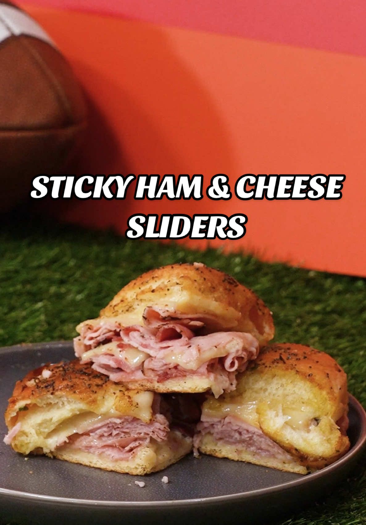 Sticky Ham and Cheese Sliders are perfect for football @KING’S HAWAIIAN #gamedayfood #slidersunday 